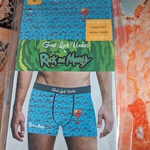 Rick and Morty Blue Boxer Briefs